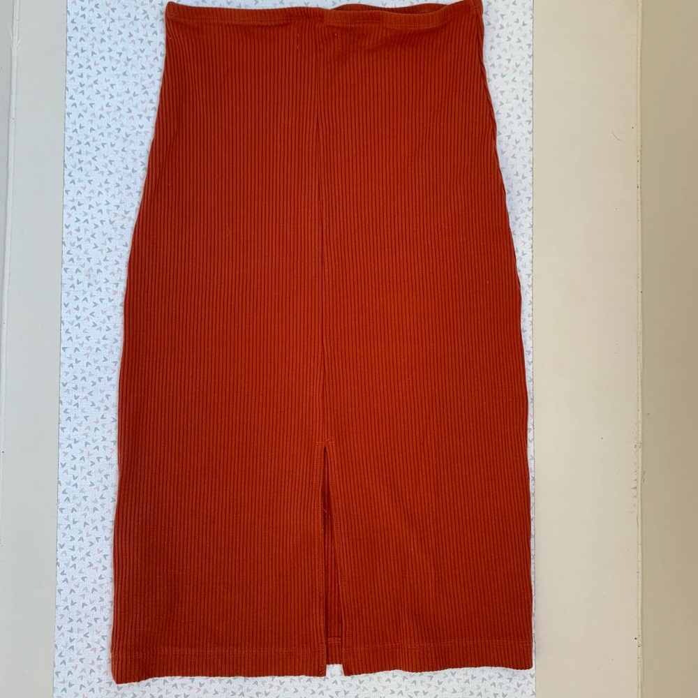 Reformation ribbed knox skirt